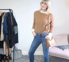 how to play around have fun styling your capsule wardrobe, Wearing a sweater over a white shirt
