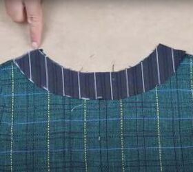 these massive diy puff sleeves were inspired by anne of green gables, Pinning the facing ready for sewing