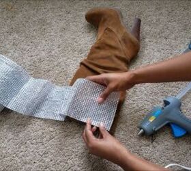 Looking For Glamourous Footwear Try These DIY YSL Crystal Boots Upstyle