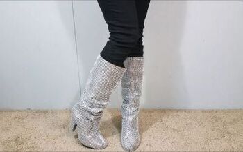 Looking For Glamourous Footwear? Try These DIY YSL Crystal Boots