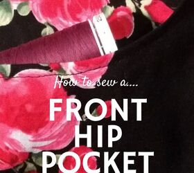 how to sew a front pocket on pants
