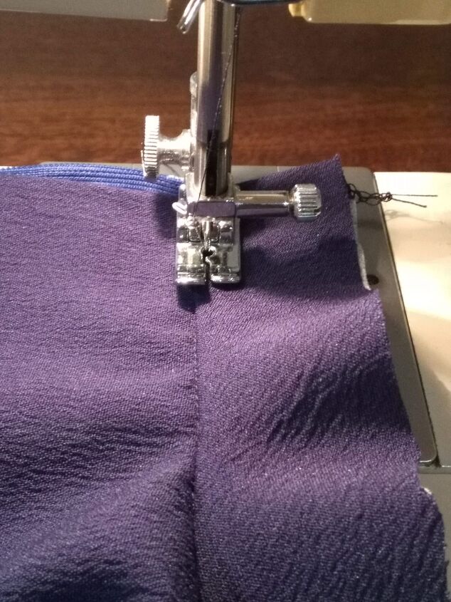 how to draft and sew a neck facing, Understitch the facing by sewing a line of stitching just in from the seam going through the seam allowance as well