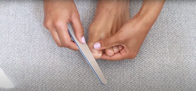 feet need some love here s how to do a perfect pedicure at home, Filing toenails
