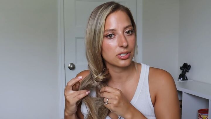 how to tie your hair without a hair tie 4 different cute ways, How to do a fishtail braid