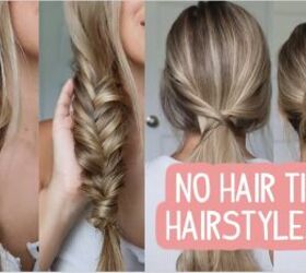 How To Tie Your Hair Without A Hair Tie 4 Different Cute Ways Upstyle   How To Tie Your Hair Without A Hair Tie 