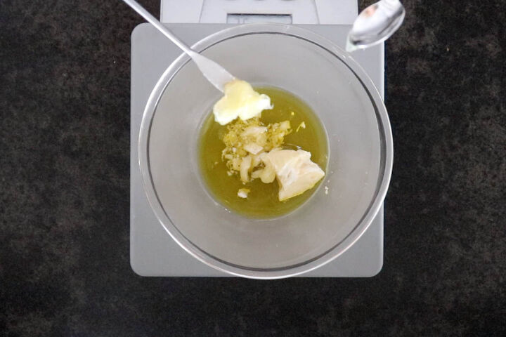 diy calendula cream healing cream recipe, adding lanolin to the mixture