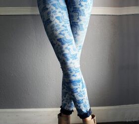 10 Minute DIY Lace Denim Jeans Refashion Tutorial