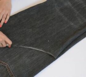 got old jeans lying around make this cute diy denim top, How to make a denim top