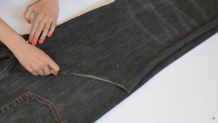got old jeans lying around make this cute diy denim top, How to make a denim top