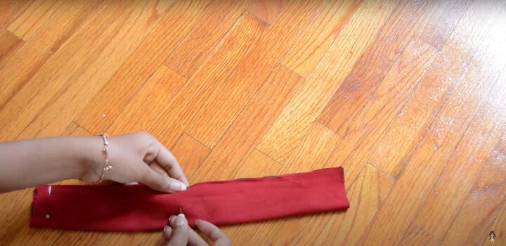 how to make a plaid shirt into a dress easy diy tutorial, Making straps for the DIY plaid dress