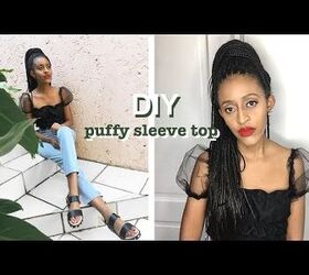 How to Make a DIY Puffy Sleeve Top With Cute Organza Sleeves
