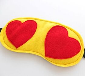 heart eyes emoji sleeping mask
