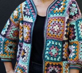 everyday granny square cardigan crochet pattern
