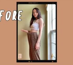 2 fun thrift flip ideas inspired by brandy melville princess polly, Plaid pants before the thrift flip