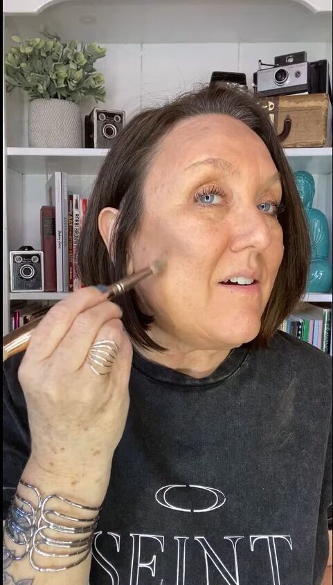 how to create fun colorful makeup looks for mature skin, Applying concealer