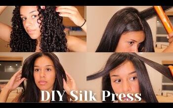How to Do a Silk Press at Home Easily & Safety For Type 3 Curly Hair