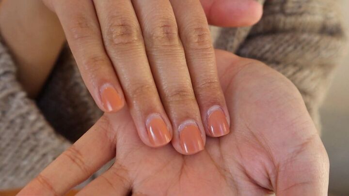 how to remove gel polish at home easily safely without foil, Nails with gel polish