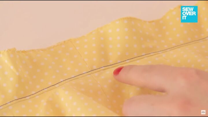 how to sew a facing on a neckline for beginners step by step tutorial, Understitching on the neckline facing