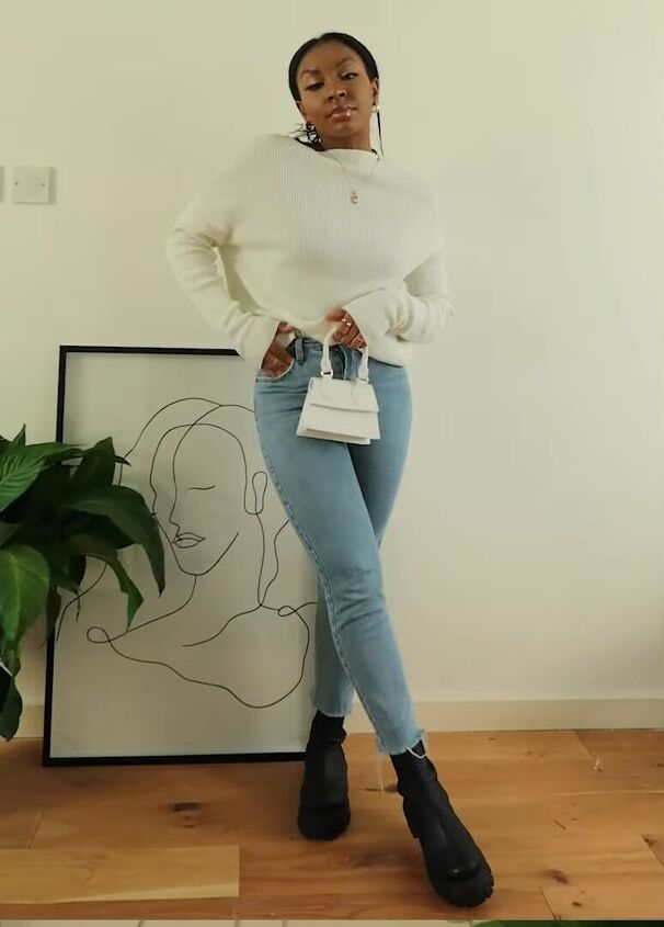 4 unique chunky chelsea boots outfit ideas for a cool edgy vibe, Chunky boots with jeans and a sweater