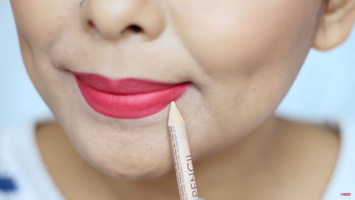 11 quick lipstick tips for beginners every makeup lover needs to know, Using a concealer pencil to correct lipstick