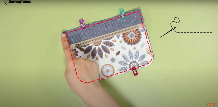 how to make a practical diy belt bag that can clip onto jeans, Making a belt bag