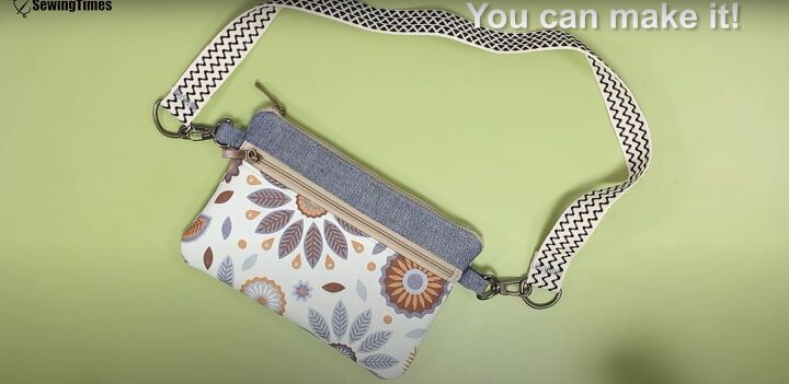 how to make a practical diy belt bag that can clip onto jeans, DIY belt bag with a strap