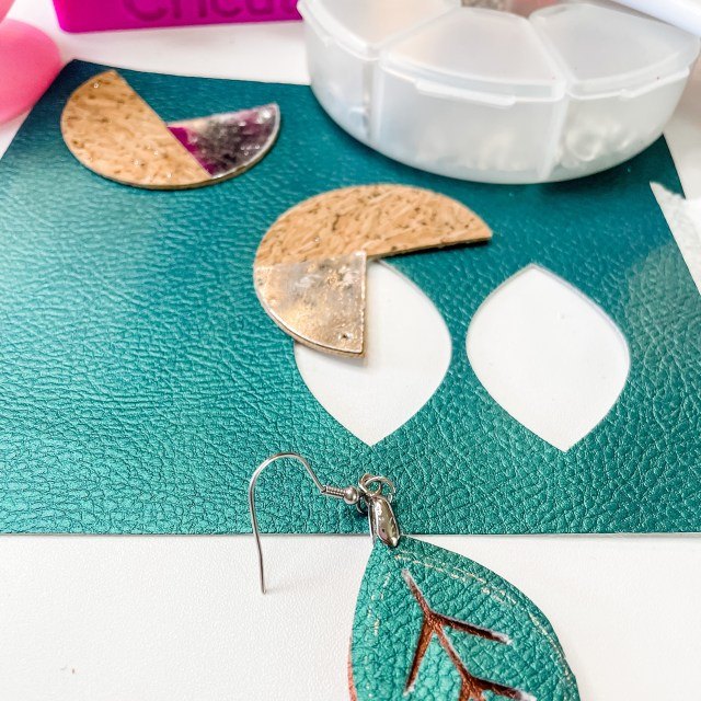 how to make easy faux leather earrings