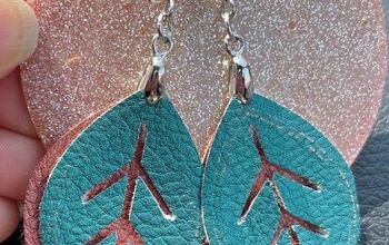 How to Make Easy Faux Leather Earrings