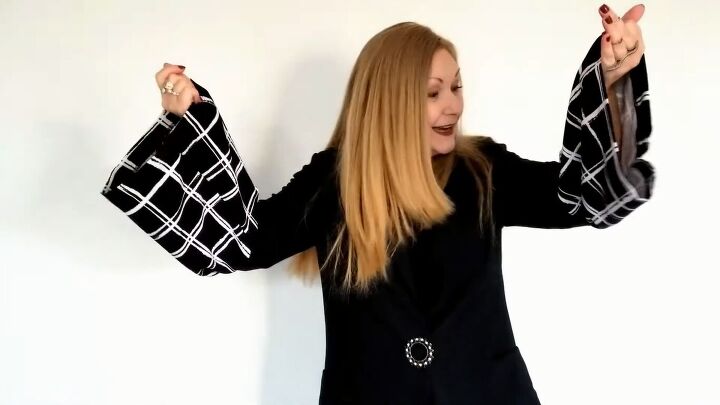 want to spice up an old blazer here s how to make cute bell sleeves, DIY women s bell sleeve blazer