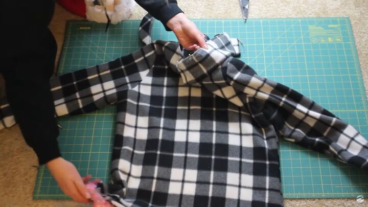 how to make your own cozy patagonia style diy fleece jacket, Assembling the DIY fleece jacket
