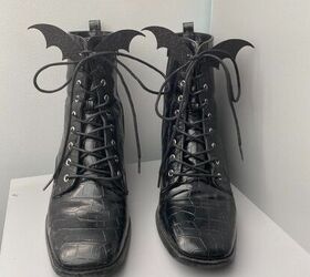 removable glitter bat boot decals for halloween