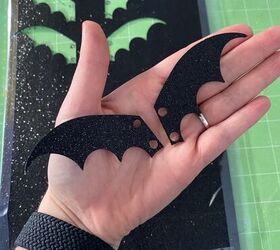 removable glitter bat boot decals for halloween