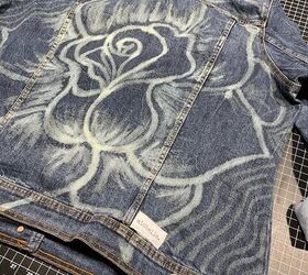 DIY Bleached Denim Jacket | Upstyle