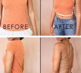 diy lace up halter top no sewing required
