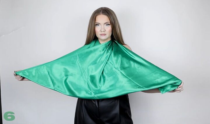 19 silk scarf outfit ideas how to wear a silk scarf in different ways, Different ways to wear a silk scarf