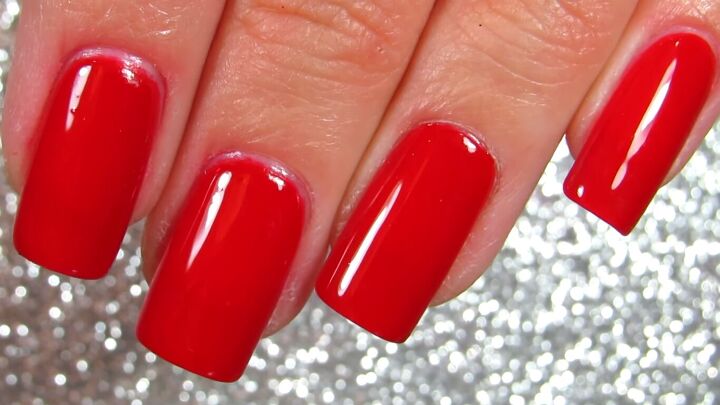 how to do sexy black to red ombre nails at home the easy way, Nails painted bright red