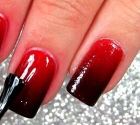 1. Black and Red Ombre Nails - wide 2