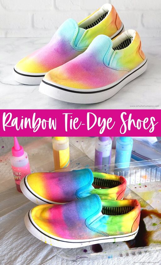 rainbow tie dye shoes