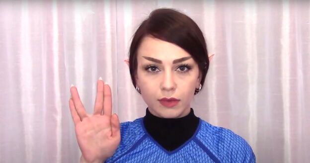live long prosper with this easy spock costume eyebrow tutorial, Spock costume for girls