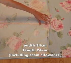 how to make a gorgeous floral diy dress out of an old blanket, Making the DIY dress pattern