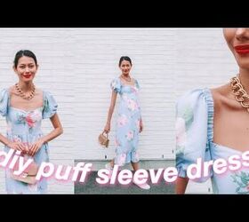 How to Make a Gorgeous Floral DIY Dress Out of an Old Blanket