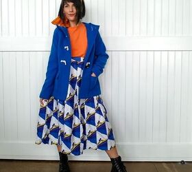 outfit color palette pairing blue and orange