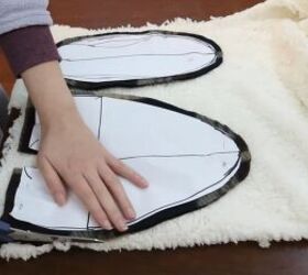 how to make cozy diy slippers with faux fur perfect for cold nights, Fleecey faux fur fabric for the slippers