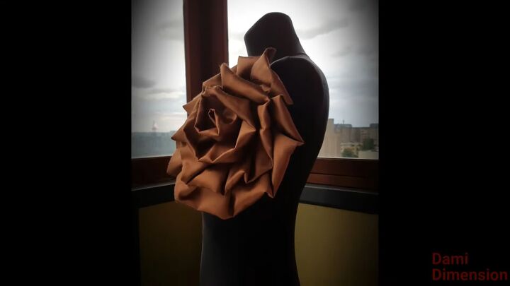 how to make huge fabric roses that take your outfits to the next level, How to make fabric roses