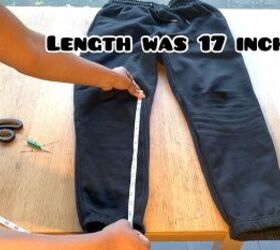 How to Make Trendy DIY Stacked Pants Out of 2 Pairs of Sweatpants | Upstyle