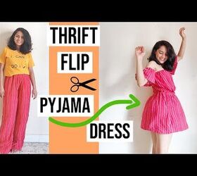 How to Make a Dress Out of Pajama Pants - No Sewing Machine Required