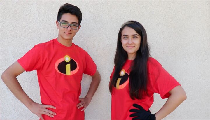 how to easily make a fast fun diy incredibles costume for halloween, DIY Incredibles costume