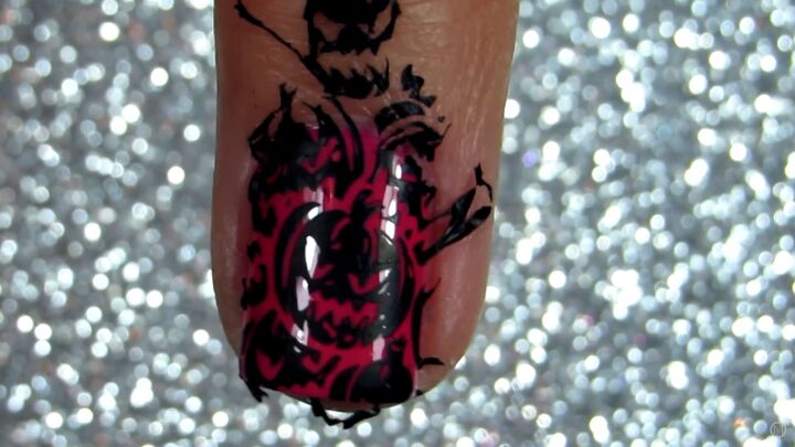 how to use halloween nail stamping plates for fast easy nail designs, How to use Halloween nail art stamping plates