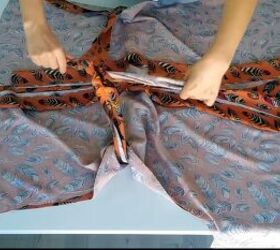 how to make a kimono robe in 7 simple steps, Creating a belt for the kimono style robe
