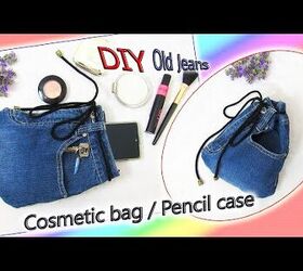 How to Make a Cute Drawstring Bag From Old Jeans, Step by Step